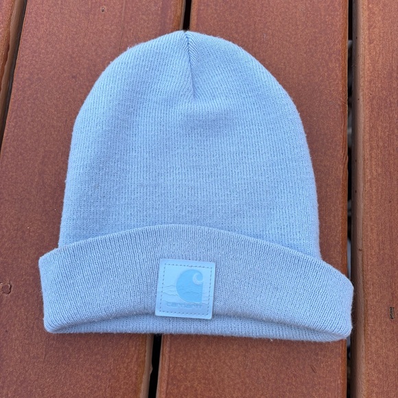 Carhartt Accessories - Carhartt Blue Knit Beanie Hat